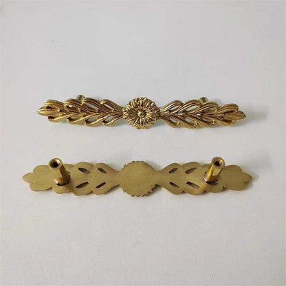 Vintage Style Gold Brass Furniture Door Knob │ French European Kitchen Handles - Besontique Home