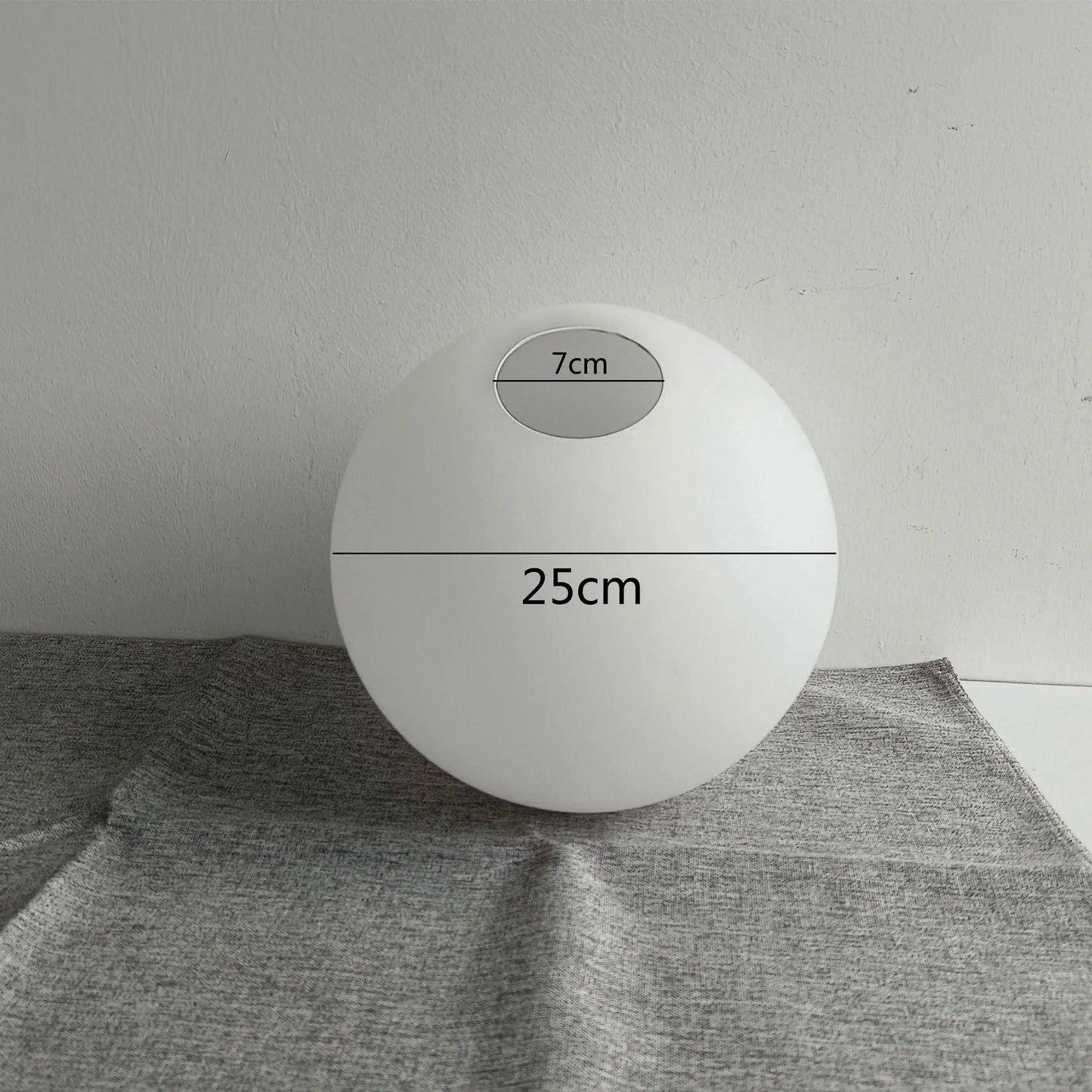 White Glass Ball Lamp Shade │ Milky Globe Lamp shades Fitting Light - Besontique Home