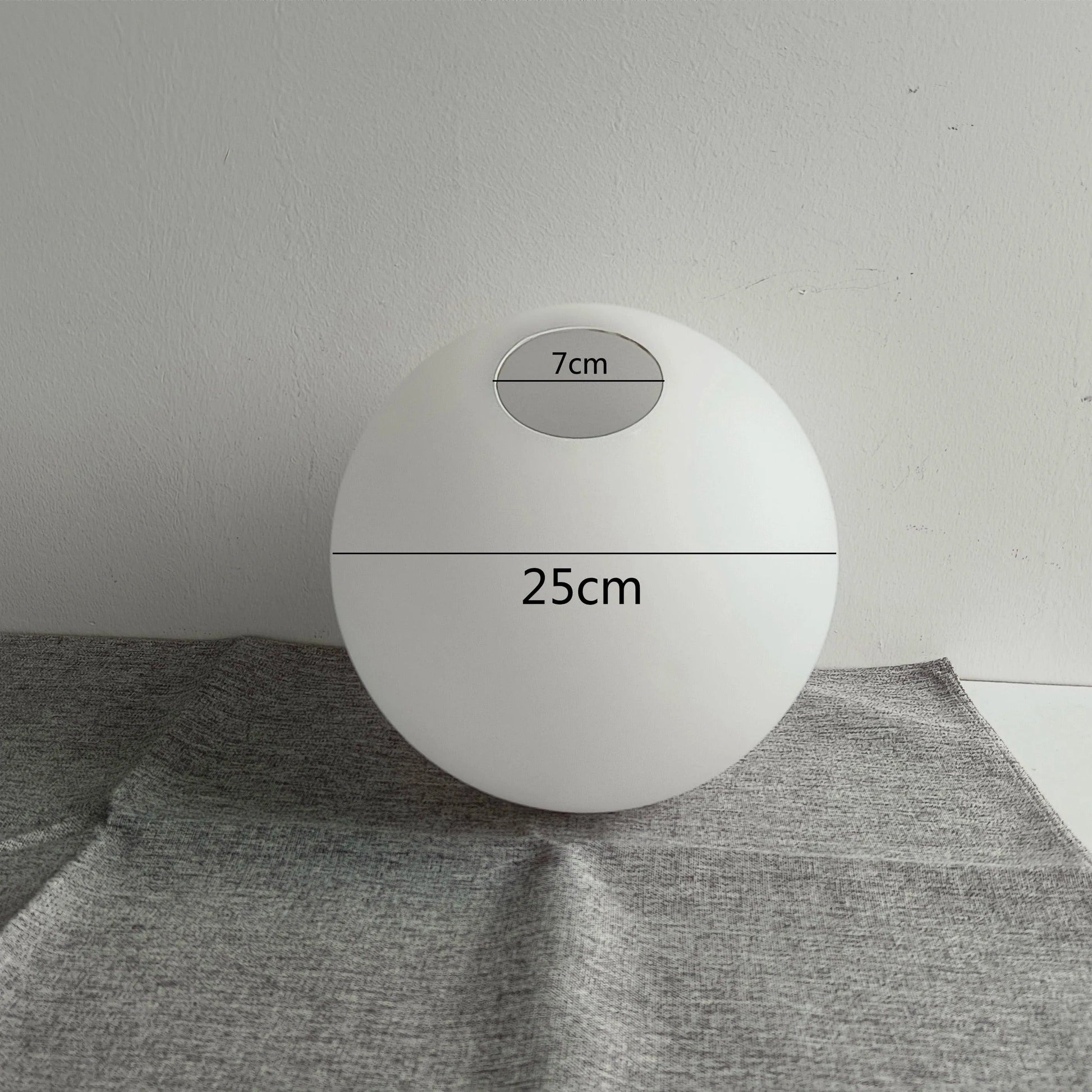 White Glass Ball Lamp Shade │ Milky Globe Lamp shades Fitting Light - Besontique Home