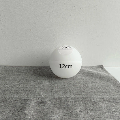White Glass Ball Lamp Shade │ Milky Globe Lamp shades Fitting Light - Besontique Home