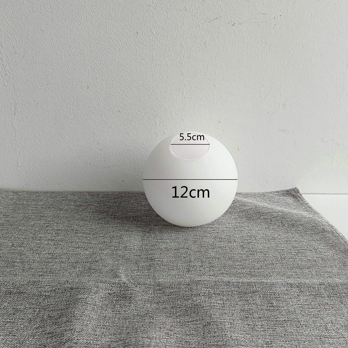 White Glass Ball Lamp Shade │ Milky Globe Lamp shades Fitting Light - Besontique Home