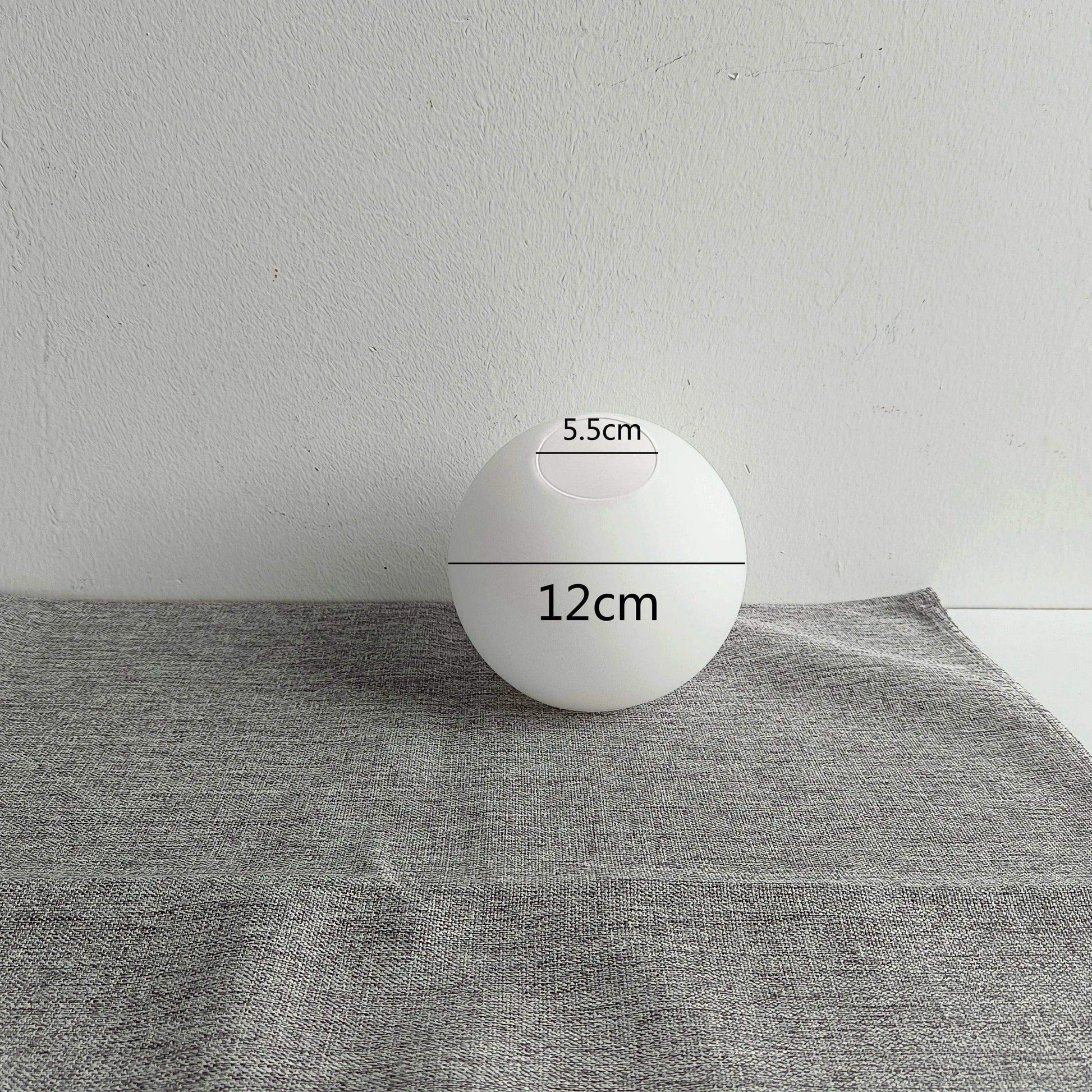 White Glass Ball Lamp Shade │ Milky Globe Lamp shades Fitting Light - Besontique Home