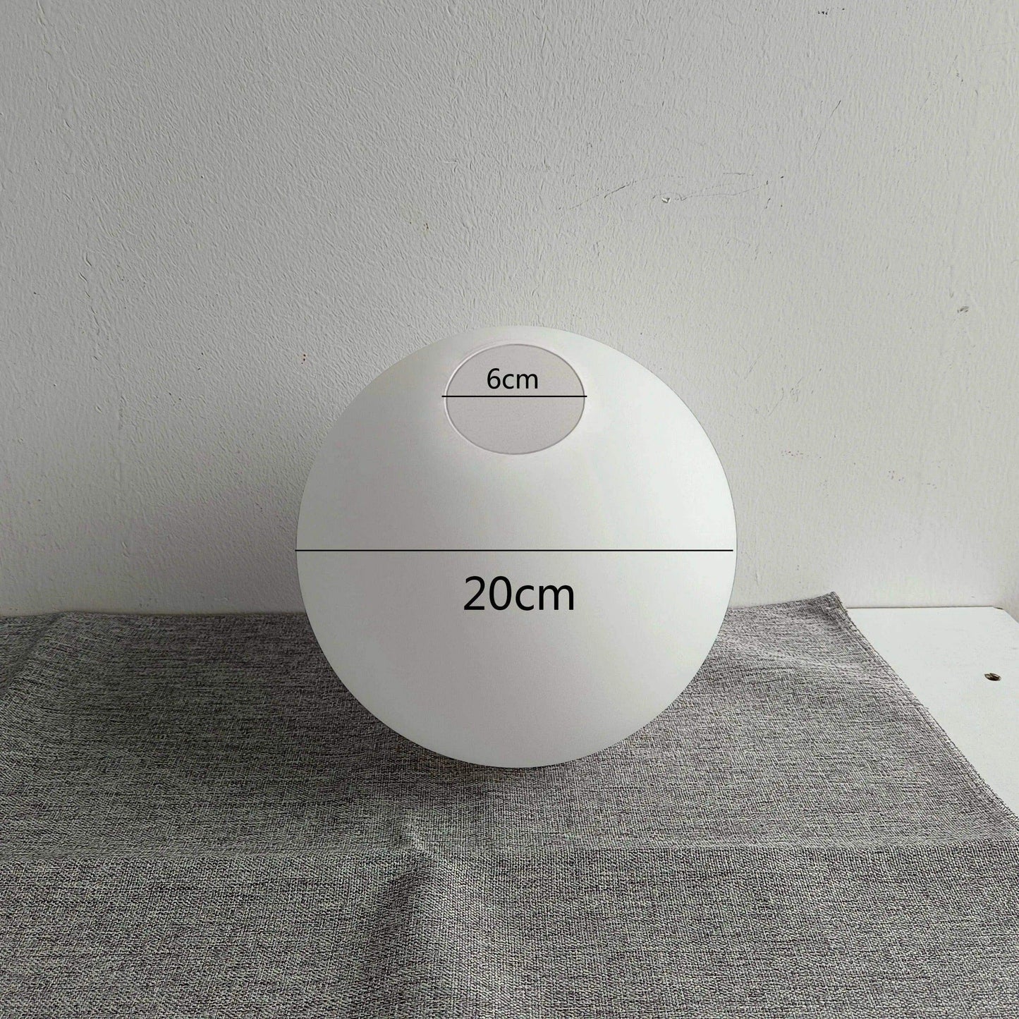 White Glass Ball Lamp Shade │ Milky Globe Lamp shades Fitting Light - Besontique Home