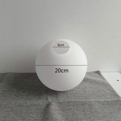 White Glass Ball Lamp Shade │ Milky Globe Lamp shades Fitting Light - Besontique Home