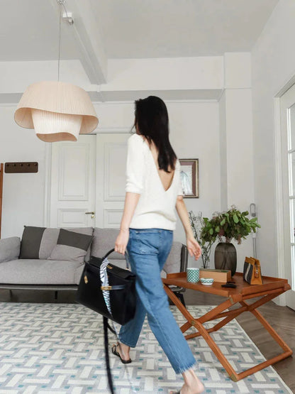 White Pendant Big Ceiling Lamp Light - Besontique Home