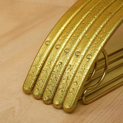 Wide Metal Gold & Silver Clothes Hanger │ Aluminum Alloy Wardrobe Organizer for Sweater Pants - Besontique Home