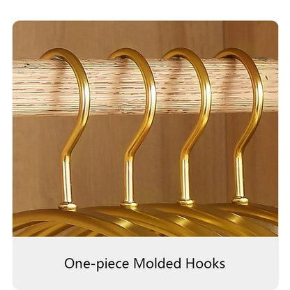 Wide Metal Gold & Silver Clothes Hanger │ Aluminum Alloy Wardrobe Organizer for Sweater Pants - Besontique Home