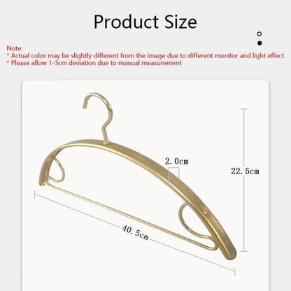 Wide Metal Gold & Silver Clothes Hanger │ Aluminum Alloy Wardrobe Organizer for Sweater Pants - Besontique Home