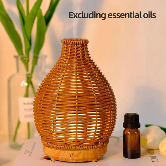 Wood Ratten Vase Shape Humidifier - Besontique Home