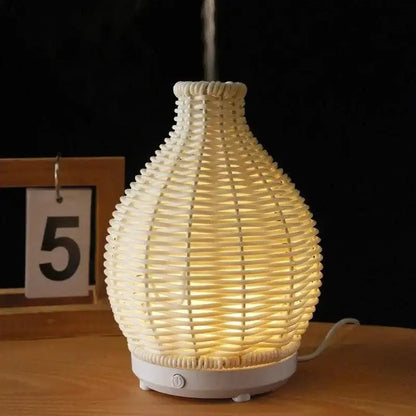 Wood Ratten Vase Shape Humidifier - Besontique Home