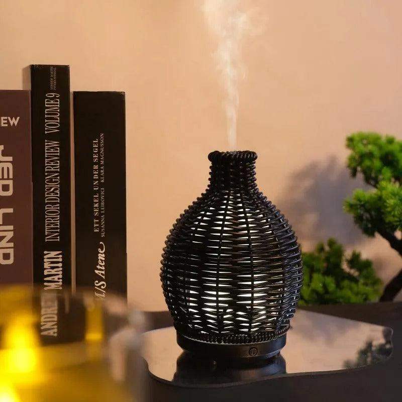 Wood Ratten Vase Shape Humidifier - Besontique Home
