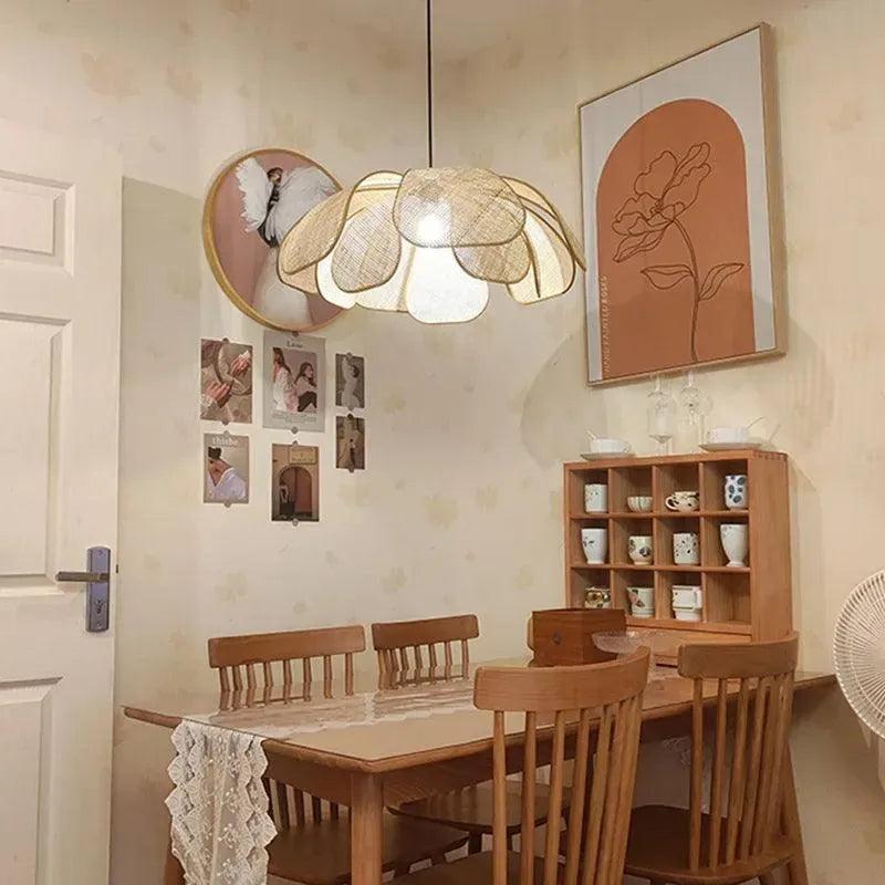 Woven Petal Pendant Ceiling Light - Besontique Home