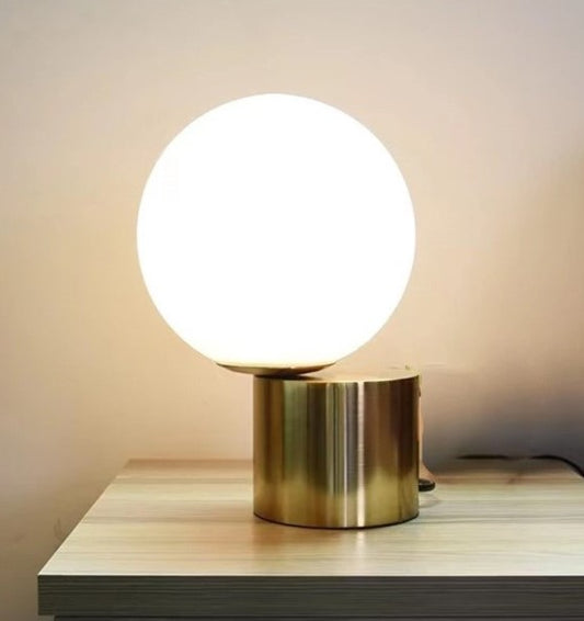 Nordic Glass Ball Table Light Lamp │ Modern Desk Mood Lamp for Bedroom Living Room
