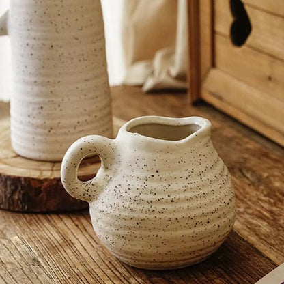 Nordic Minimal Style Ceramic Flower Vase │ Modern Dot Home Plants Holder Besontique