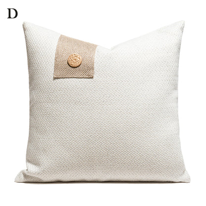 Modern Artificial Leather Cushion Cover │ Geometric Decorative Pillow Cases Besontique