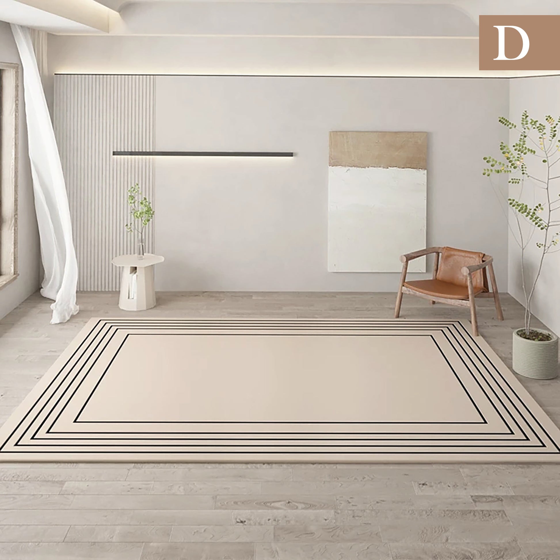 Minimal Line Irregular Carpets for Living Room, Modern thick Plush Soft Rug for Bedroom decoration Besontique