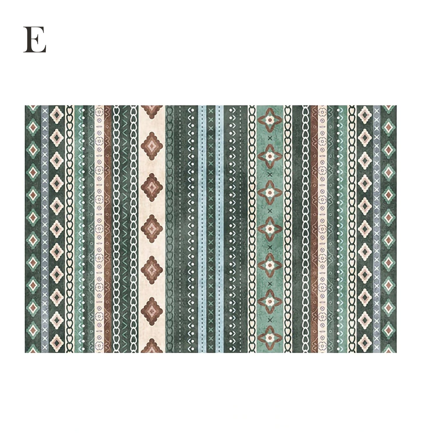 Abstract Bohemian Rugs for Bedroom Decor │ Retro Moroccan Style Living Room Carpet │ Anti-Slip Lounge Floor Mat Besontique