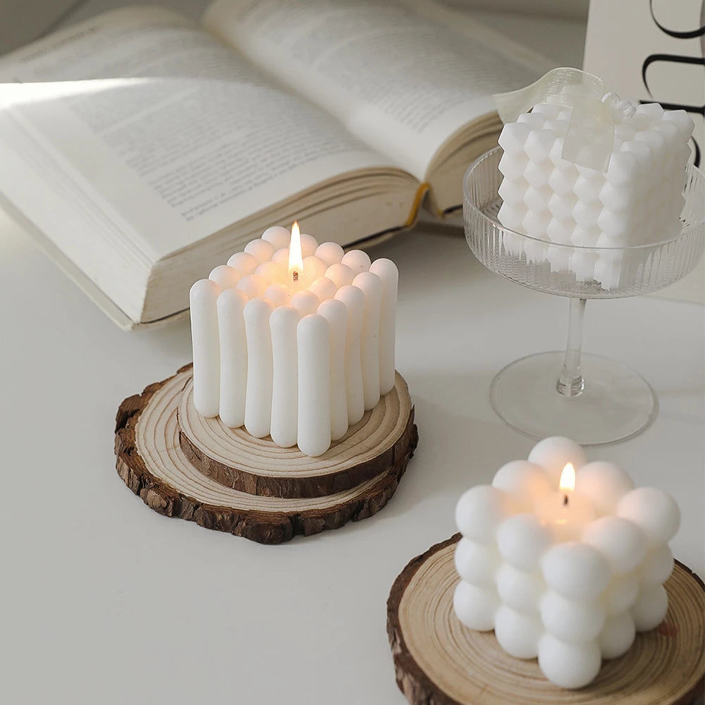 Various Bubble Cube Candles, Soy Wax candles, Aromatherapy Scented candle, Home Decoration Ornaments Besontique