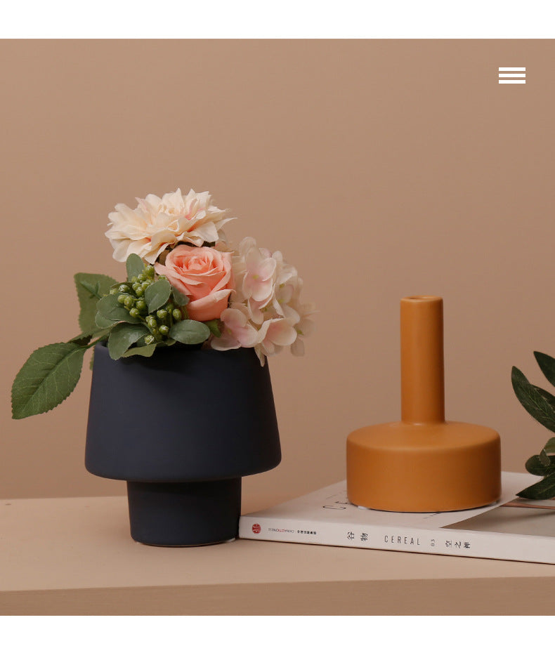Nordic Simple Morandi Art Vase, Living room Dining room Decor Flower Pot, Home Decoration Accessories Besontique
