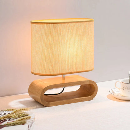 Nordic Wood Base Table Lamp, Modern Table Mood Light For Bedroom Decoration Item Besontique