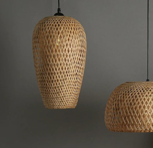 Bamboo Hanging Ceiling Lamp A │ Handmade Wooden Ratten Lighting For Home Decoration