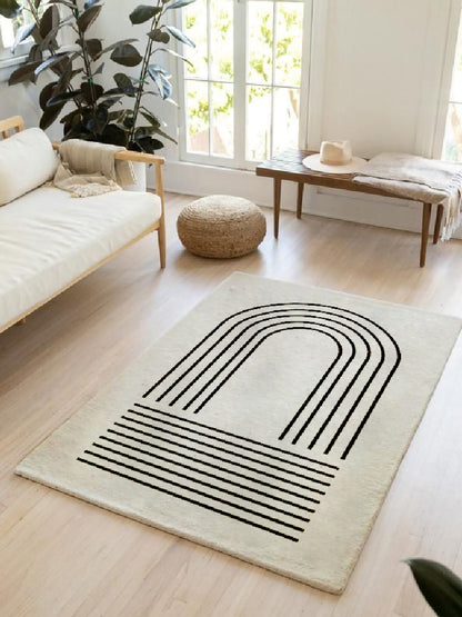 Modern Boho Line Art Carpet │ Geometric Abstract Luxury Soft Rugs │ For Living Room Bedroom Decor  Besontique Home