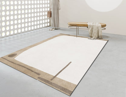 Minimalist High-end Fluffy Soft Rugs │ Modern Oriental Large Area Decorative Carpet