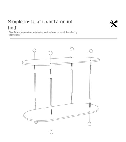 Nordic Layered Acrylic Storage Rack Shelf │ Modern Simple Decorative Tray Organizer Bathroom Kitchen Makeup Besontique