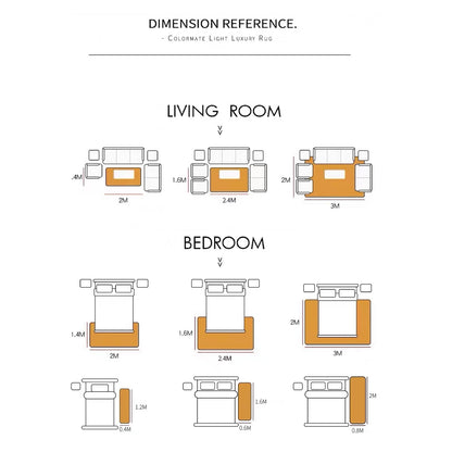 Modern Nordic One Line Carpets Rug │For Living Room Bedroom Bedside │ Decorative Fluffy Floor Mat