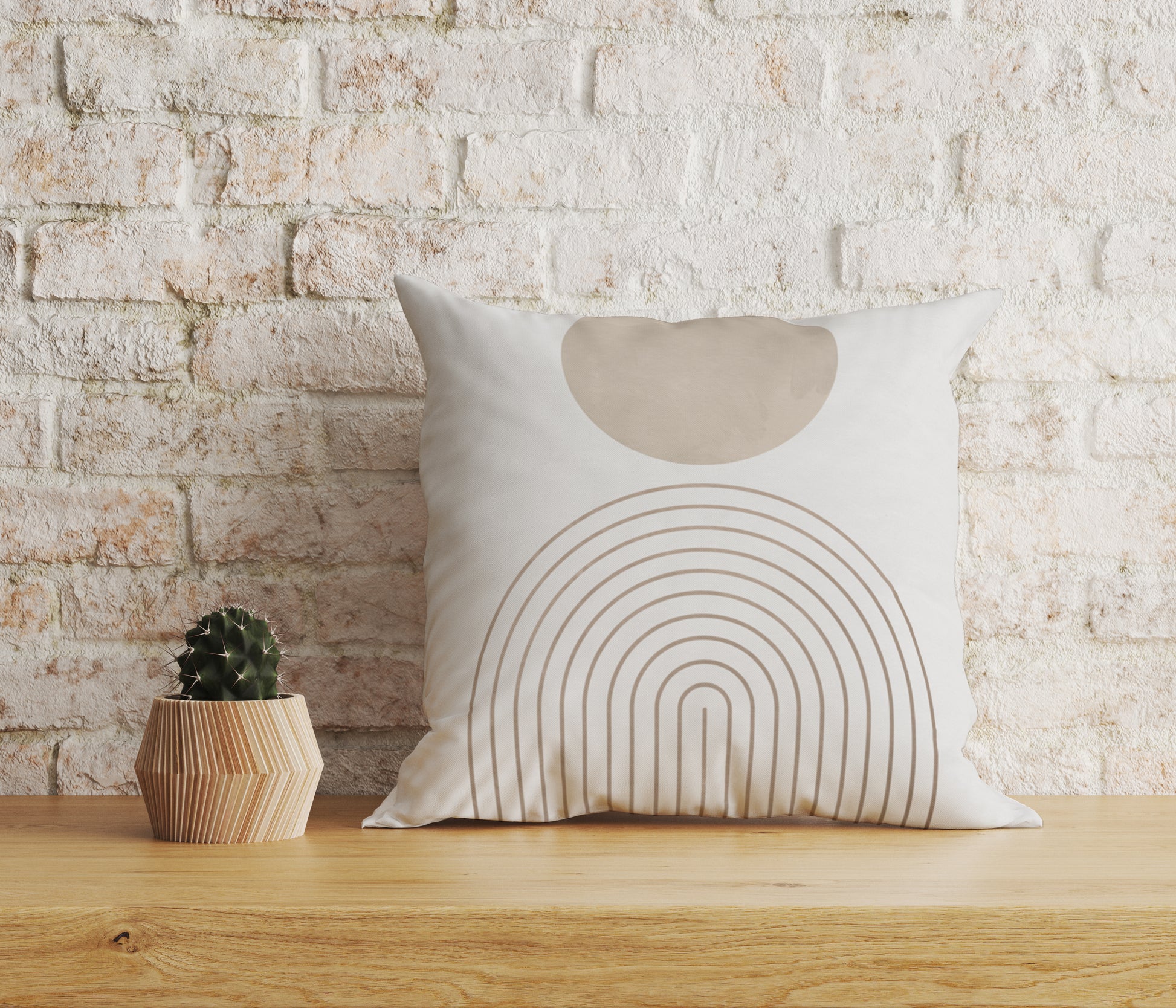 Simple Boho Pattern Pillow Cushion & Cover, Modern Decorative Throw Pillow, Sofa Living Room Bedroom Decoration Besontique
