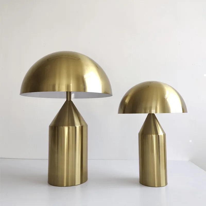 Modern Creative Mushroom Shaped Table Lamp (White / Black / Black and Gold / Gold) - Besontique Home