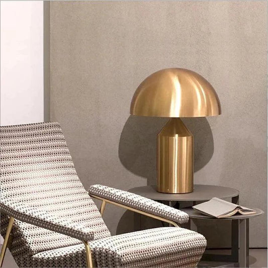 Modern Creative Mushroom Shaped Table Lamp (White / Black / Black and Gold / Gold) - Besontique Home