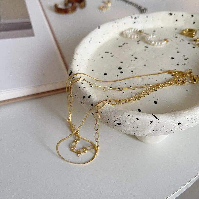 Modern Ink Dots Irregular Storage Tray │ Jewelry Coffee Table Tray Organizer - Besontique Home