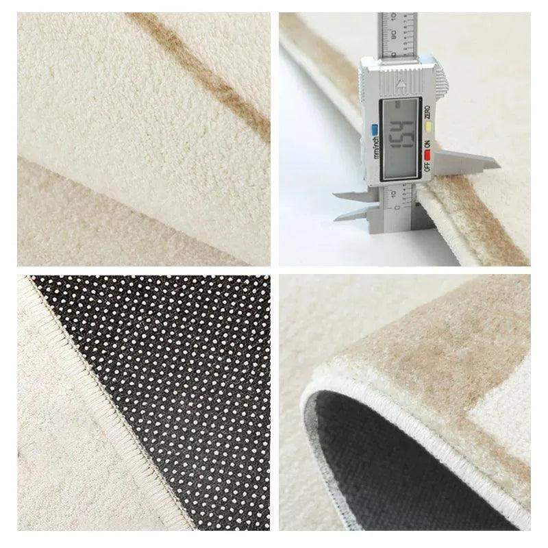 Modern Light Luxury Art Design Carpet │ Living Room Home Decor Soft Large Area Rugs - Besontique Home