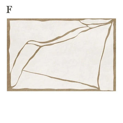 Modern Light Luxury Art Design Carpet │ Living Room Home Decor Soft Large Area Rugs - Besontique Home