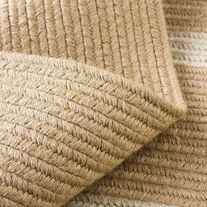 Modern Natural Jute Hand Woven Round Rug │ Minimalism Wear-resistant Durable Rug Mat - Besontique Home