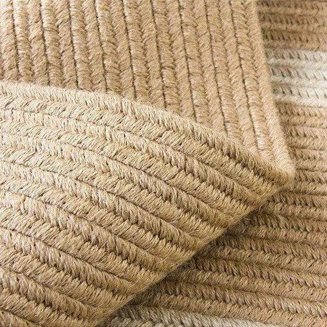 Modern Natural Jute Hand Woven Round Rug │ Minimalism Wear-resistant Durable Rug Mat - Besontique Home