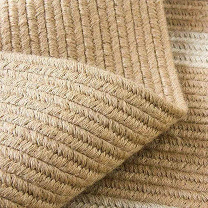 Modern Natural Jute Hand Woven Round Rug │ Minimalism Wear-resistant Durable Rug Mat - Besontique Home