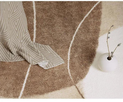Modern Nordic Light Brown Beige Plush Carpet │ Luxury Non-slip Decorative Rug - Besontique Home