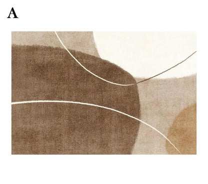 Modern Nordic Light Brown Beige Plush Carpet │ Luxury Non-slip Decorative Rug - Besontique Home