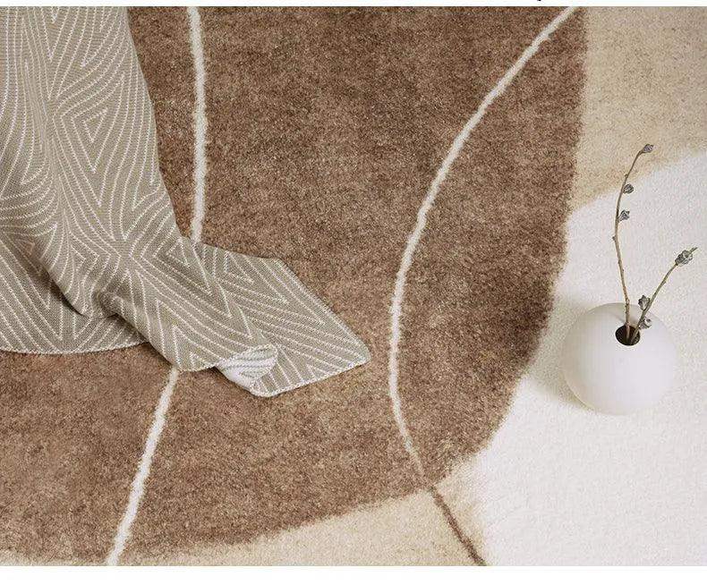 Modern Nordic Light Brown Beige Plush Carpet │ Luxury Non-slip Decorative Rug - Besontique Home