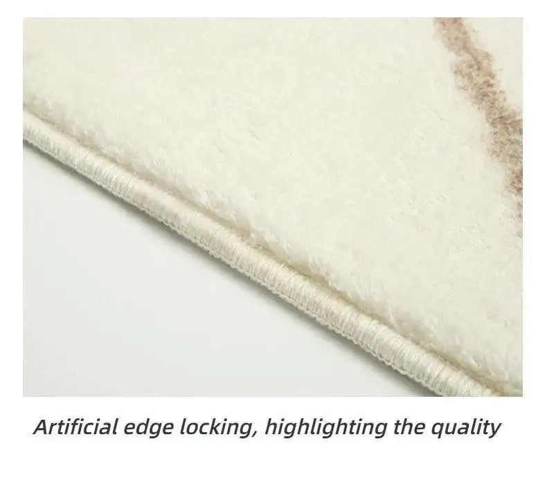 Modern Nordic Light Brown Beige Plush Carpet │ Luxury Non-slip Decorative Rug - Besontique Home