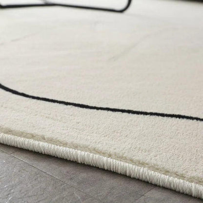 Modern Nordic One Line Irregular Carpet Rug │ For Living Room Bedroom Bedside - Besontique Home