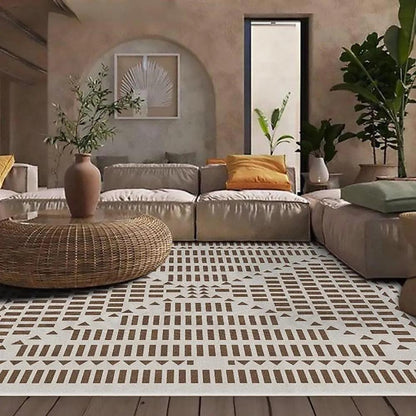 Modern Retro Light Luxury Plaid Carpet - Besontique Home