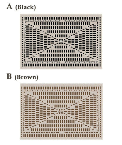 Modern Retro Light Luxury Plaid Carpet - Besontique Home