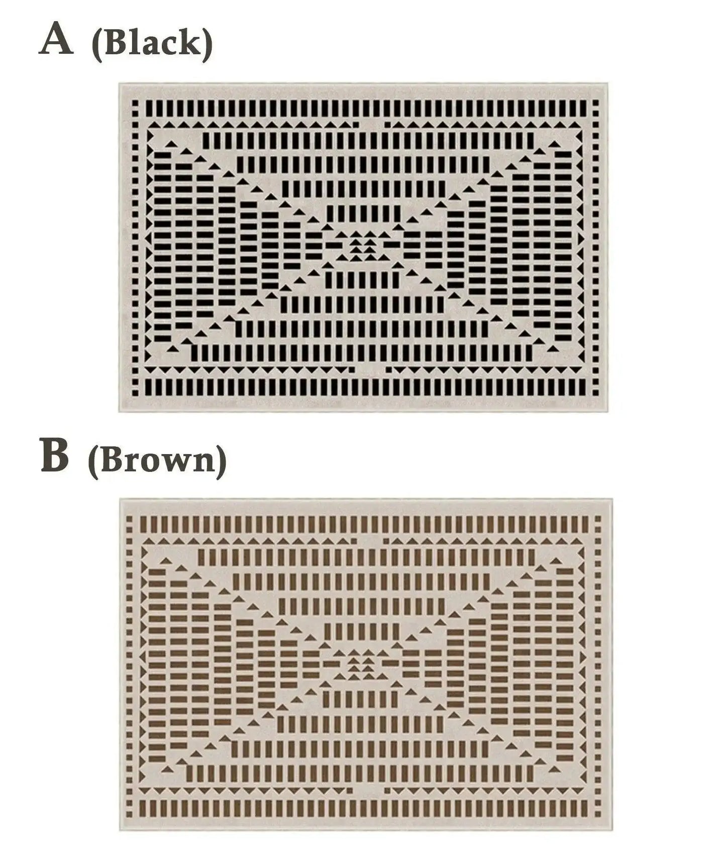 Modern Retro Light Luxury Plaid Carpet - Besontique Home
