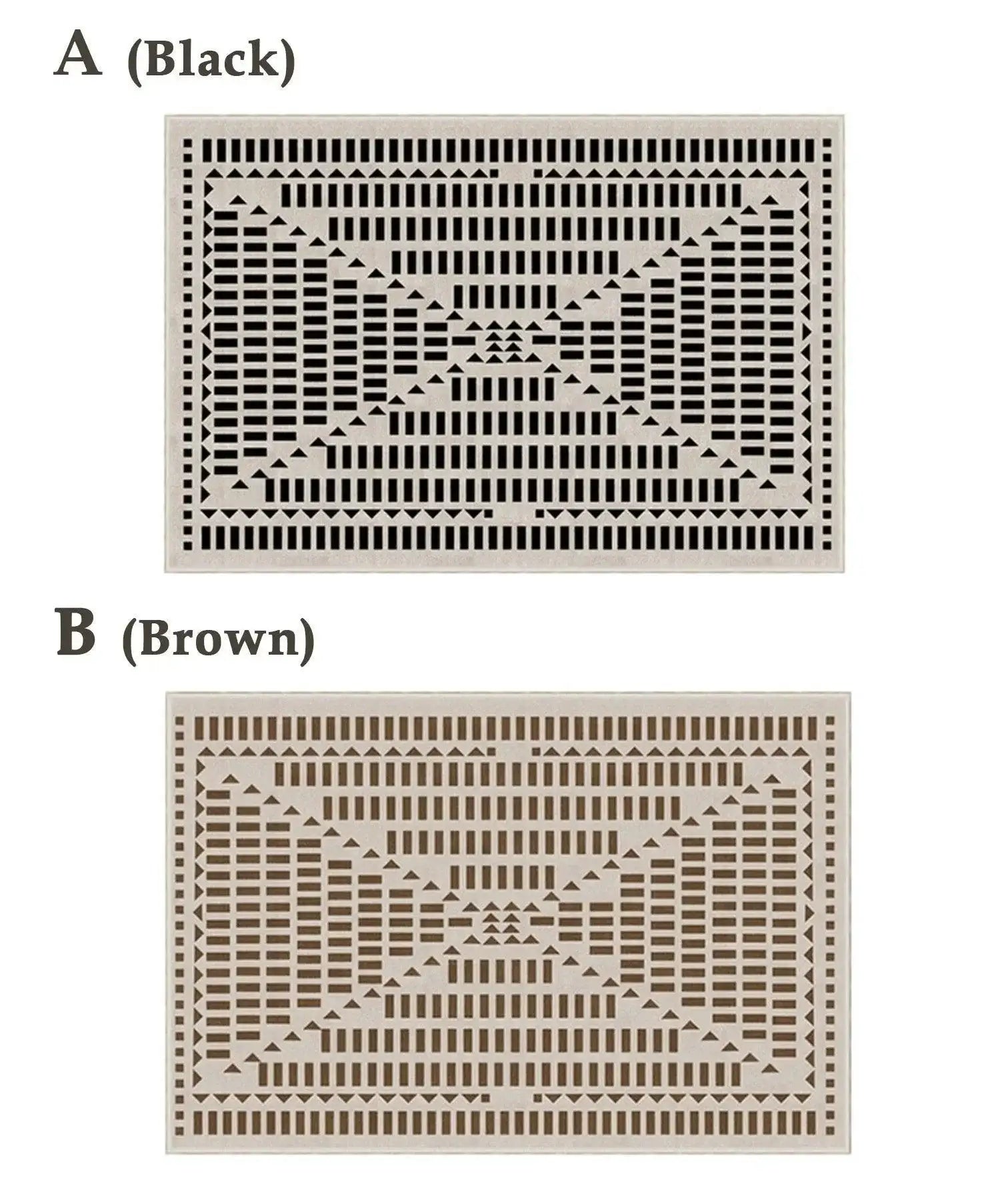 Modern Retro Light Luxury Plaid Carpet - Besontique Home