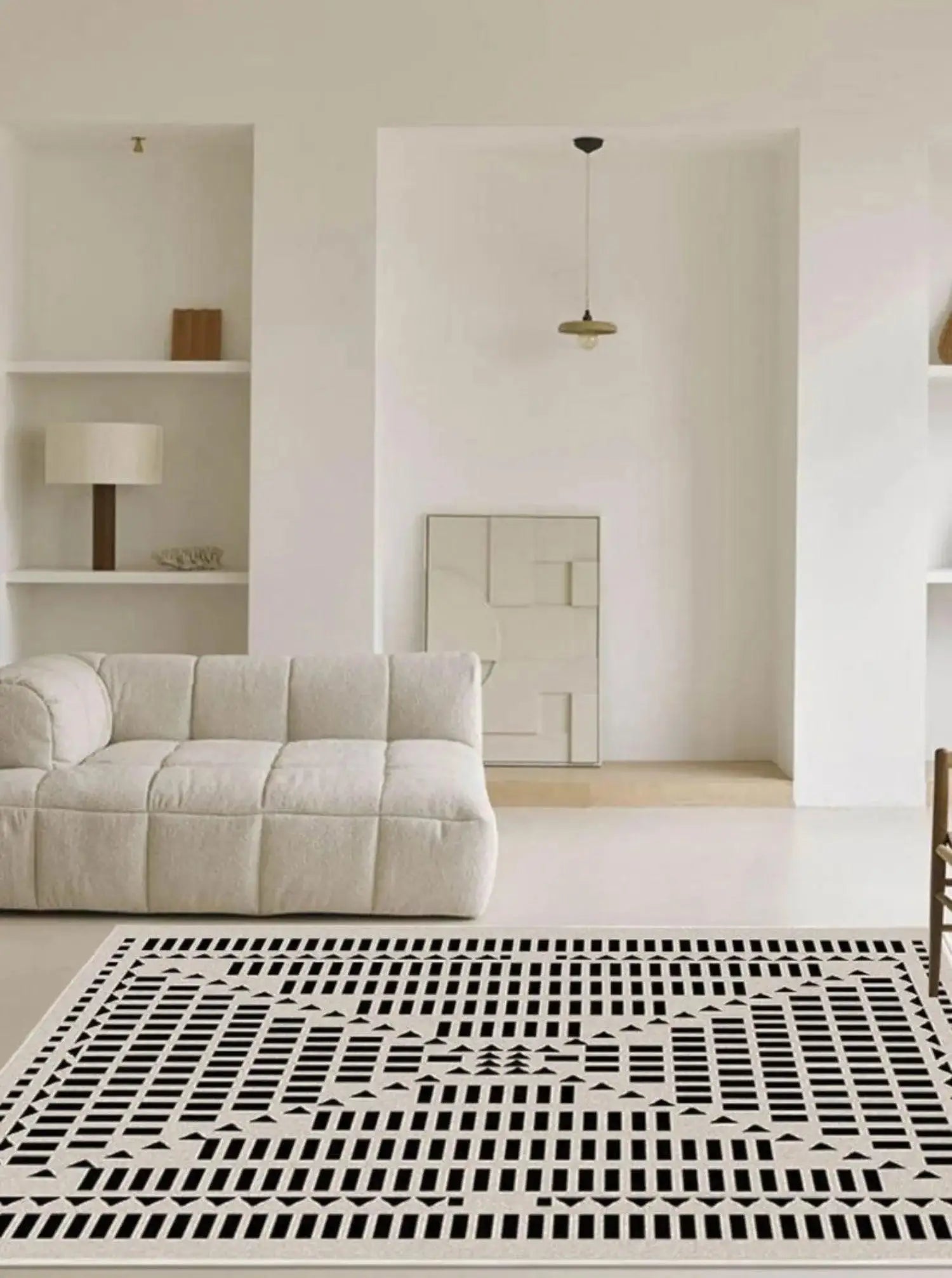 Modern Retro Light Luxury Plaid Carpet - Besontique Home