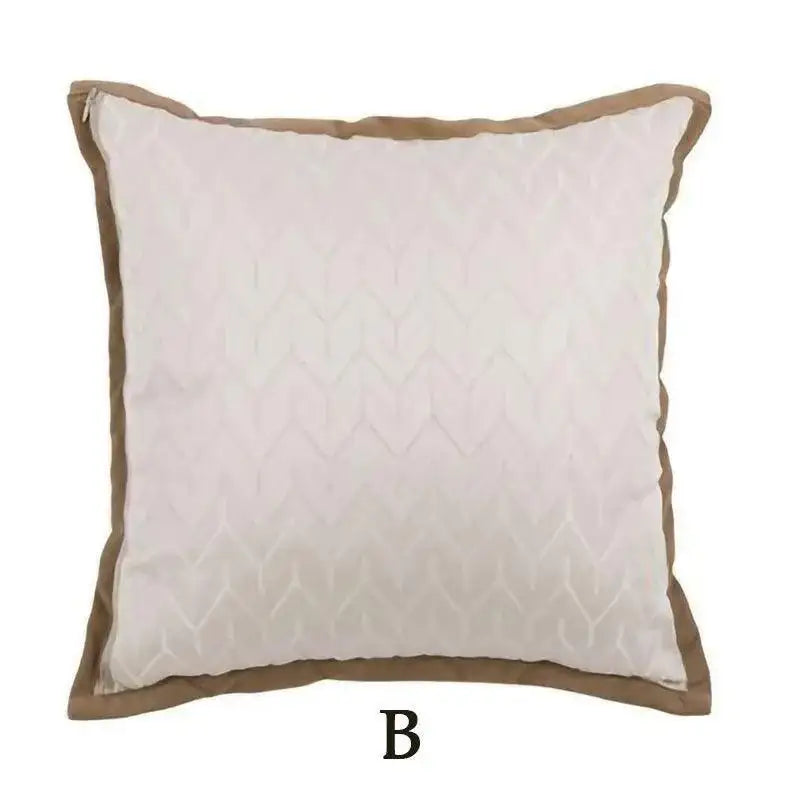 Modern Simple Geometric Elephant Pattern Cushion Cover │ Ivory Soft Decorative Couch Pillow Case - Besontique Home