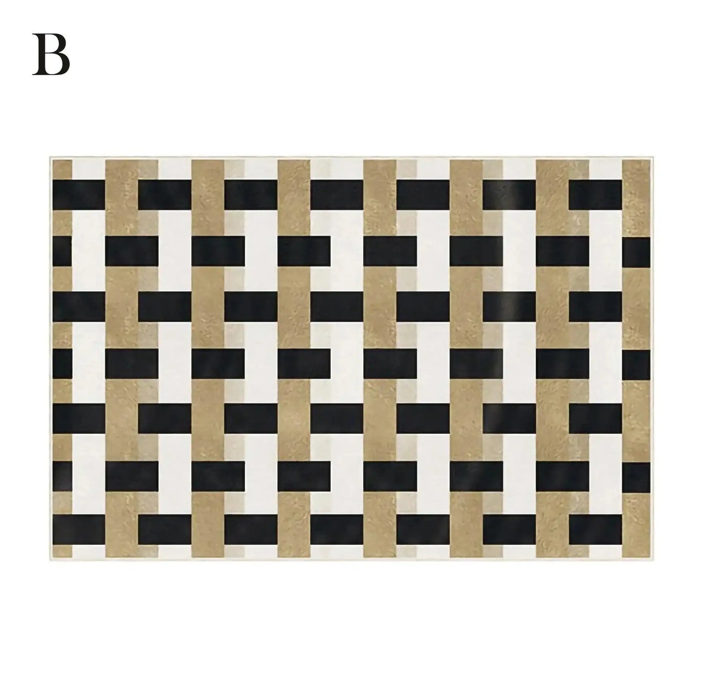 Modern Vintage Living Room Carpet │ Classic Geometric Art Design Rug - Besontique Home